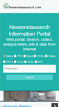 Mobile Screenshot of newsmetasearch.com