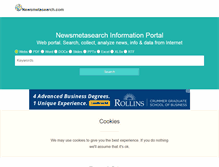 Tablet Screenshot of newsmetasearch.com
